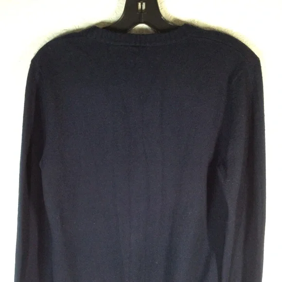 Tory Burch Navy V-Neck Sweater - Picture 5 of 13